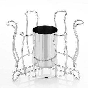 Organize Your Kitchen in Style with the iSTAR Stainless Steel 6 Glass and Tabletop Spoon Organizer/Glass Stand